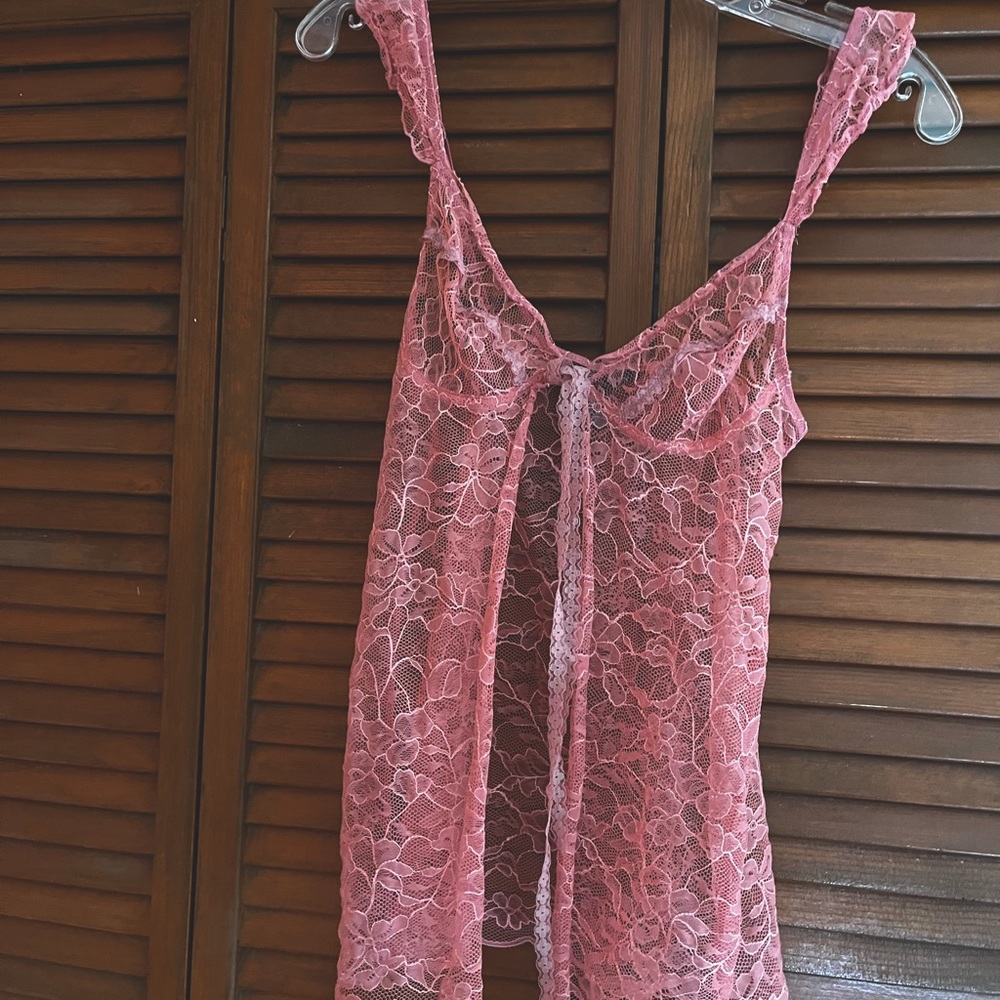 Victoria's Secret Pink Lace Lingerie Top